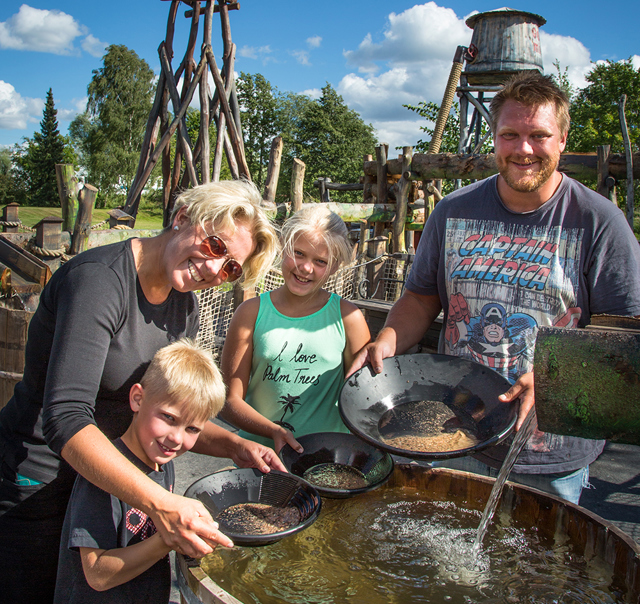 Family panning for gold