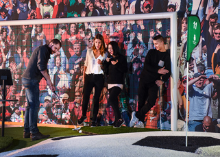 Play over a large football
