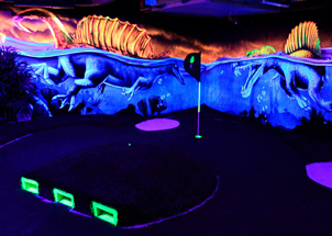 Black Light golf at RastiLand