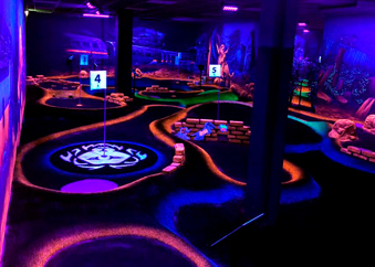 Black light adventure golf