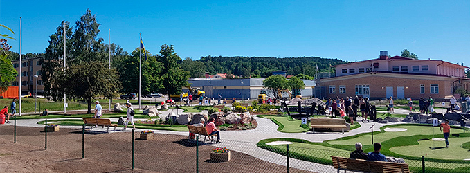 The adventure golf for Sundsvall Bangolfklubb is ready for plantations and competition
