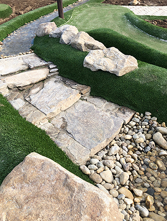 Construction of the adventure golf